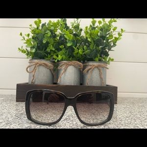 Gucci rectangular-shaped acetate sunglasses